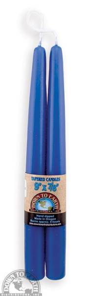 Down To Earth - Taper Candles 9" - Royal Blue