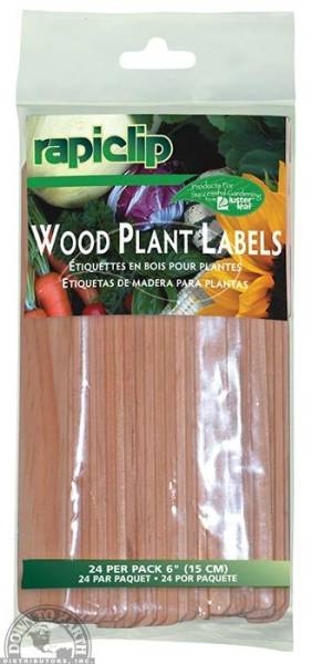 Down To Earth - Wood Plant Labels (24 Pack)