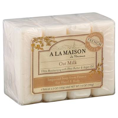 A La Maison - Air Scense French Solid Bar Soap Unscented (4 Pack)