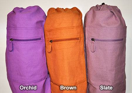 Barefoot Yoga - Barefoot Yoga Duffel Style Cotton Canvas Yoga Mat Bag - Slate