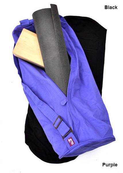 Barefoot Yoga - Barefoot Yoga Cotton Canvas Yoga Mat Bag X-Large - Purple