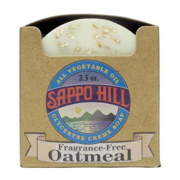 Sappo Hill Soapworks - Sappo Hill Soapworks Fragrance Free Oatmeal Crme Soap