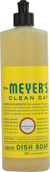 Mrs. Meyer's - Mrs. Meyer's Liquid Dish Soap 16 oz - Honeysuckle (6 Pack)