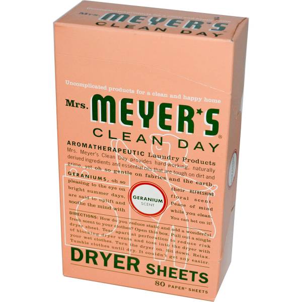 Mrs. Meyer's - Mrs. Meyer's Dryer Sheets - Geranium (12 Pack)