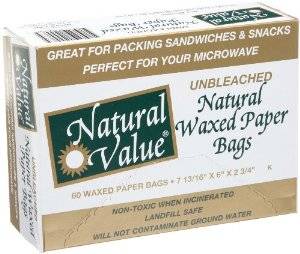 Natural Value - Natural Value Waxed Paper Bags 60 ct (12 Pack)