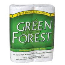 Green Forest - Green Forest Bathroom Tissue, 2 Ply, 4 Rolls (24 Pack)