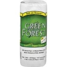 Green Forest - Green Forest Paper Towels, 2 Ply Single Roll (30 Pack)