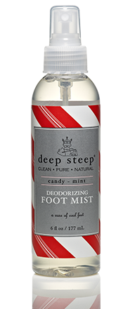 Deep Steep - Deep Steep Deodorizing Foot Mist Candy Mint 6 oz