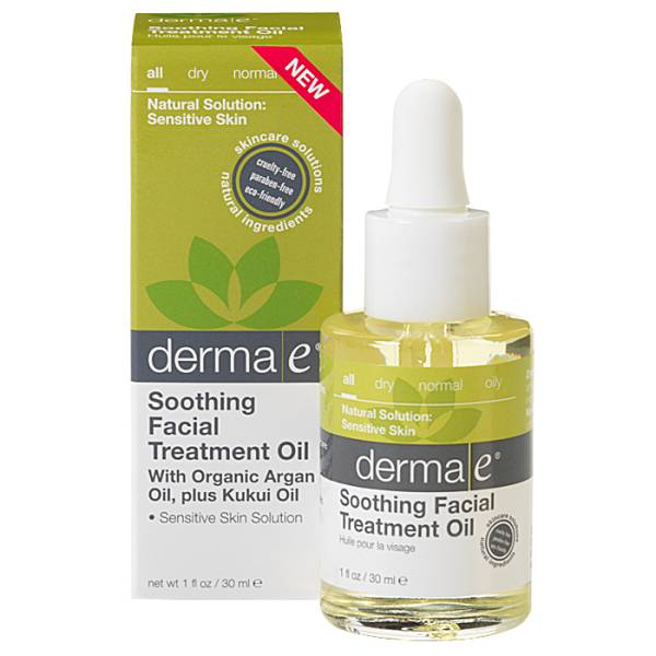 Derma E - Derma E Soothing Facial Treatment Oil with Organic Argan Plus Kukui Oils 1 oz