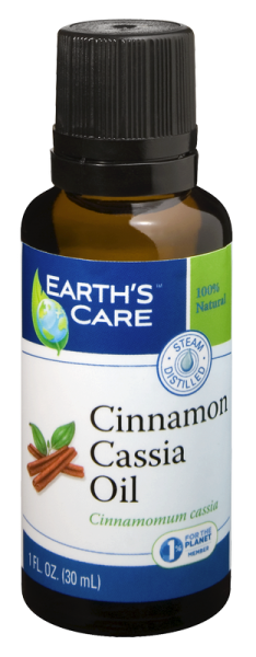 Earth's Care - Earth's Care Cinnamon Cassia Oil 100% Pure & Natural 1 oz