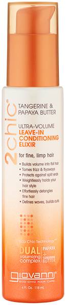 Giovanni Cosmetics - Giovanni Cosmetics 2chic Ultra Volume Leave-In Conditioning Elixir with Tangerine & Papaya Butter 4 oz