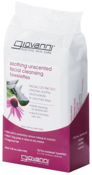 Giovanni Cosmetics - Giovanni Cosmetics Facial Cleansing Towelettes (Soothing) Fragrance Free 30 ct