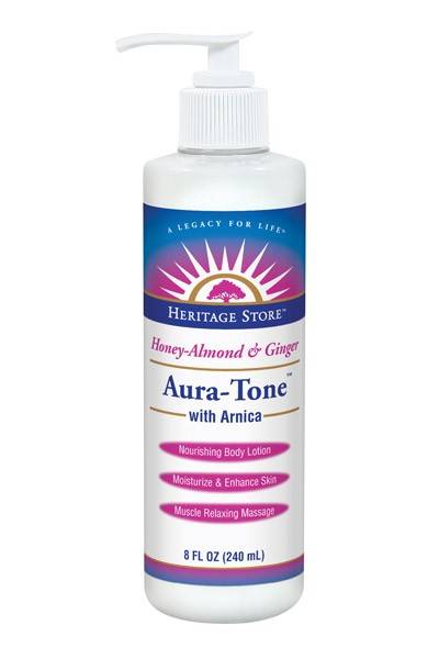 Heritage Products - Heritage Products Aura-Tone Honey Almond & Ginger with Arnica Lotion 8 oz