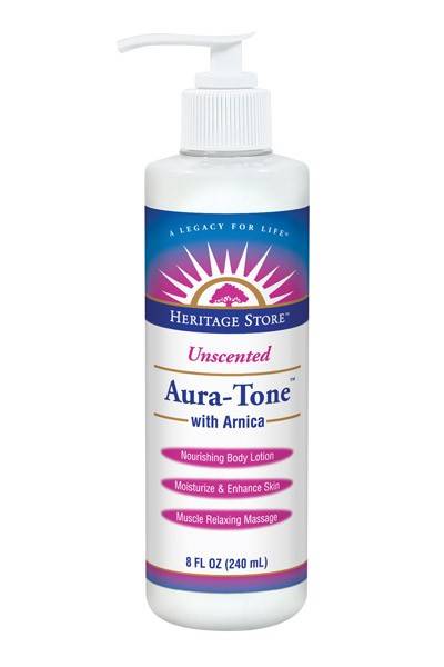 Heritage Products - Heritage Products Aura-Tone Unscented with Arnica Lotion 8 oz