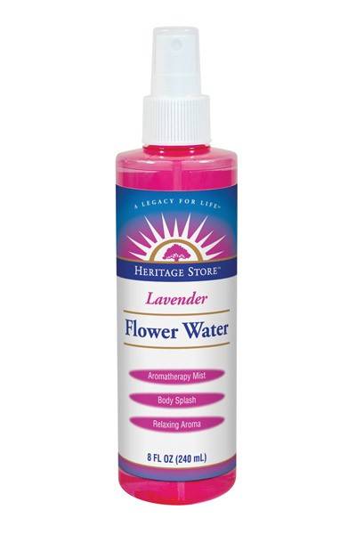 Heritage Products - Heritage Products Flower Water Lavender w/Atomizer 8 oz