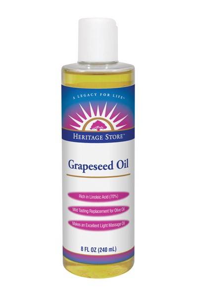 Heritage Products - Heritage Products Grapeseed Oil 8 oz