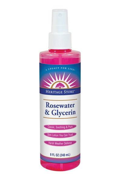 Heritage Products - Heritage Products Rosewater & Glycerin w/Atomizer 8 oz