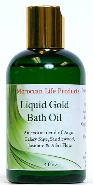 Moroccan Life Products - Moroccan Life Products Liquid Gold Bath Oil 4 oz