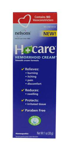 Nelson Homeopathics - Nelson Homeopathics H+ Care Hemorrhoid Cream 1 oz