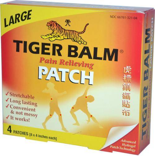 Tiger Balm - Tiger Balm Patch 8x4 inch Large Size 4 ct