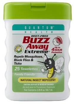 Quantum - Quantum Buzz Away Extreme Repellent Pop-Up Towelette Dispenser 25 ct