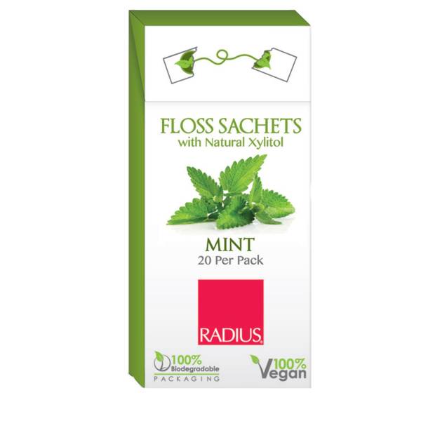 Radius - Radius Floss Sachets Vegan Xylitol Mint 20 ct