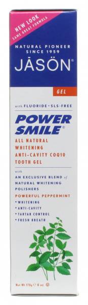 Jason Natural Products - Jason Natural Products Toothpaste PowerSmile Plus CoQ10 Gel 6 oz