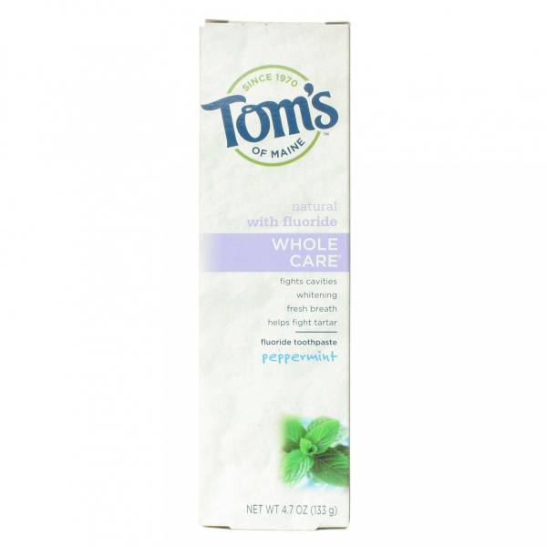 Tom'S Of Maine - Tom's Of Maine Toothpaste Whole Care w/Fluoride Peppermint 5.2 oz