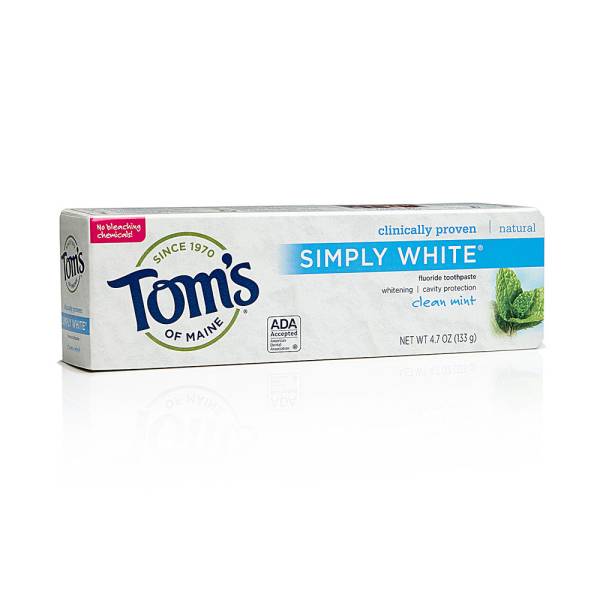 Tom'S Of Maine - Tom's Of Maine Clean Mint Simply White Toothpaste 4.7 oz 4.7 oz