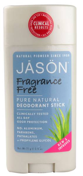 Jason Natural Products - Jason Natural Products Deodorant Fragrance Free Stick 2.5 oz