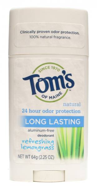 Tom'S Of Maine - Tom's Of Maine Deodorant Stick Long Lasting Lemongrass 2.25 oz