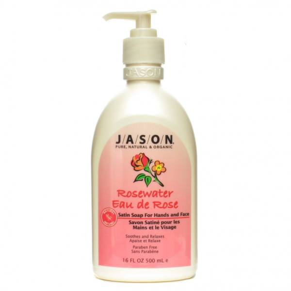 Jason Natural Products - Jason Natural Products Satin Soap Glycerine-Rose w/Pump 16 oz