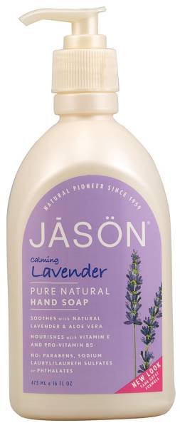 Jason Natural Products - Jason Natural Products Satin Soap Lavender w/Pump 16 oz