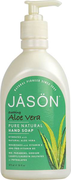Jason Natural Products - Jason Natural Products Satin Soap Aloe Vera w/Pump 16 oz