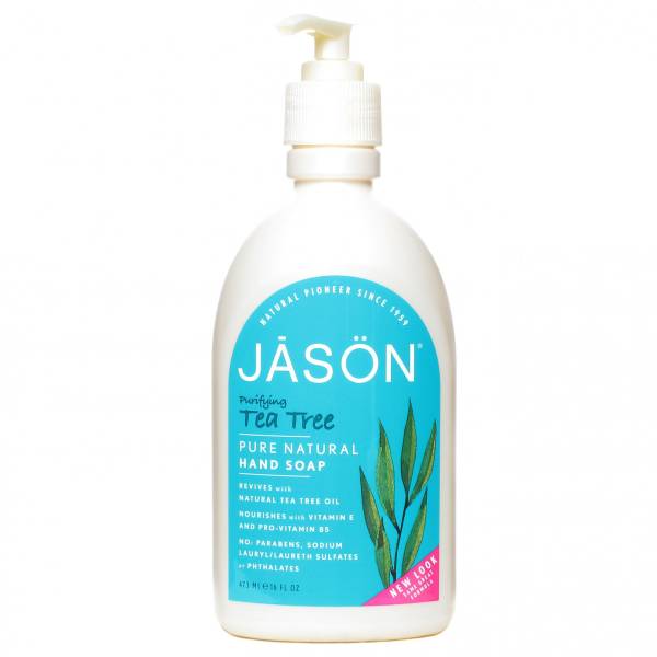Jason Natural Products - Jason Natural Products Satin Soap Tea Tree Oil w/Pump 16 oz