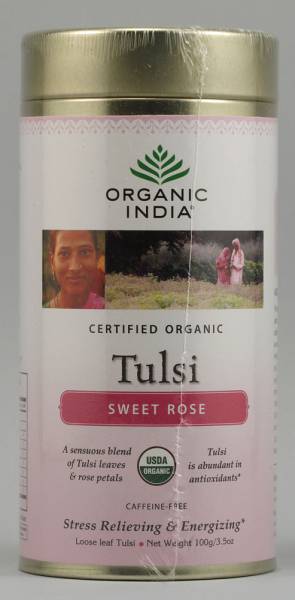 Organic India - Organic India Tulsi Tea Sweet Rose Canister 3.5 oz (2 pack)