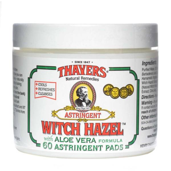 Thayers - Thayers Witch Hazel Pads 60 pad (2 Pack)