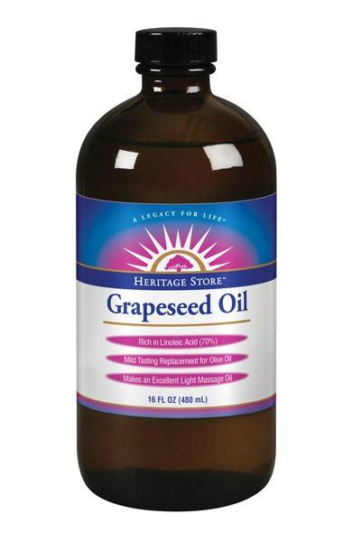 Heritage Products - Heritage Products Grapeseed Oil 16 oz (2 Pack)