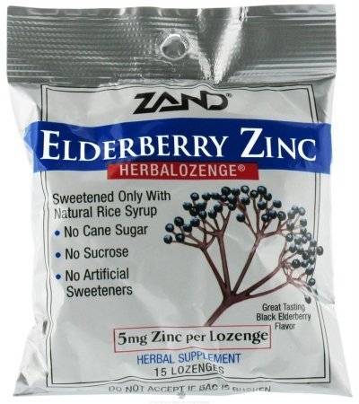 Zand - Zand HerbaLozenge - Elderberry Zinc 15 loz