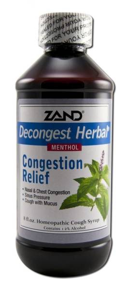 Zand - Zand Decongest Herbal Cough Syrup 8 oz