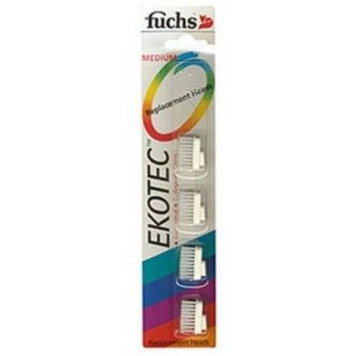 Fuchs Brushes - Fuchs Brushes Ekotec Refills Replaceable Head - Medium (4 pack)