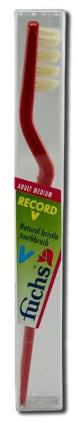 Fuchs Brushes - Fuchs Brushes Record V Natural Toothbrush - Medium