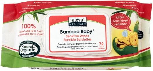 Aleva Naturals - Aleva Naturals Bamboo Baby Wipes - Sensitive 72 ct
