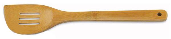 BIH Collection - BIH Collection Burnished Bamboo Slotted Spatula 12"