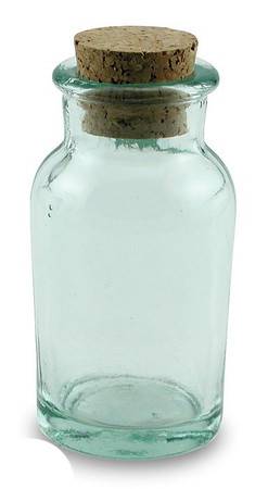 BIH Collection - BIH Collection Recycled Glass Round Herb Jar 3.5 oz