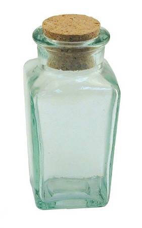 BIH Collection - BIH Collection Recycled Glass Square Herb Jar 3 oz