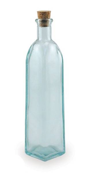 BIH Collection - BIH Collection Recycled Glass Square Bottle with Cork 120 cc