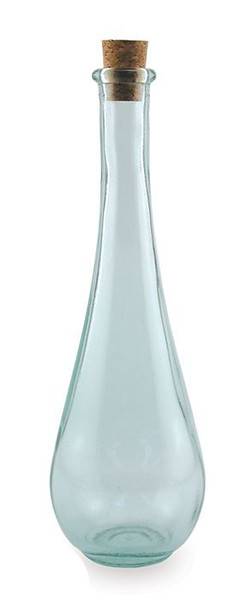 BIH Collection - BIH Collection Recycled Glass Teardrop Bottle with Cork 325 cc