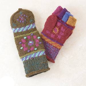 BIH Collection - BIH Collection Nepal Sherpani Fingermittens with Flaps