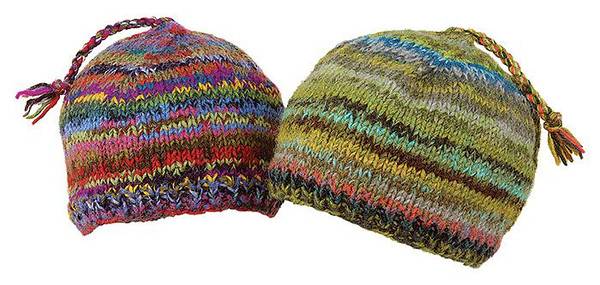BIH Collection - BIH Collection Nepalese Wool Multi-Color Pullover Hat